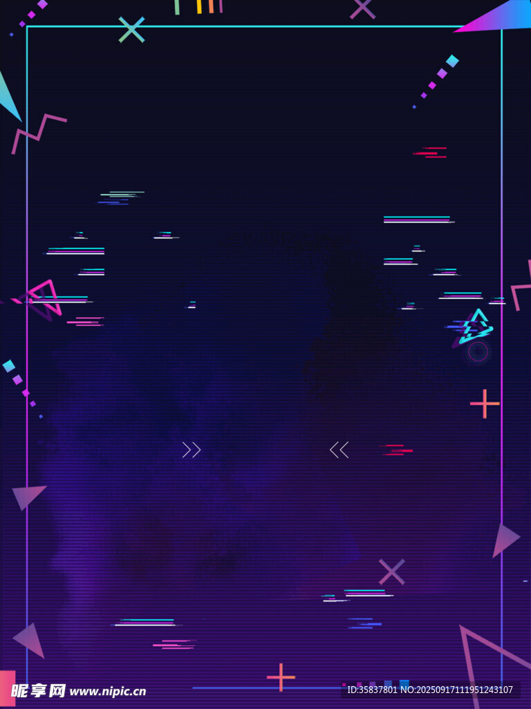 梦幻霓虹科技风背景图