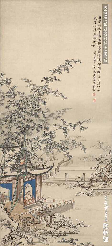 中式古典园林雅致小景