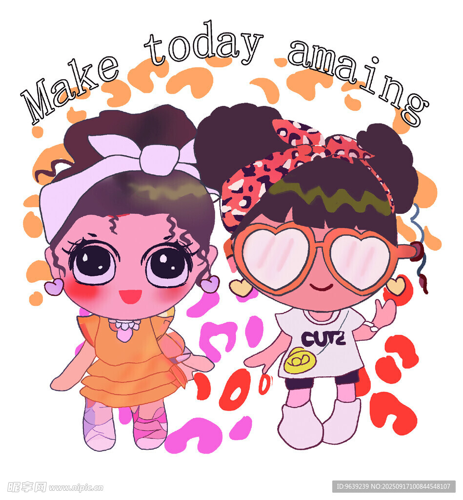 可爱娃娃今日轻松起来