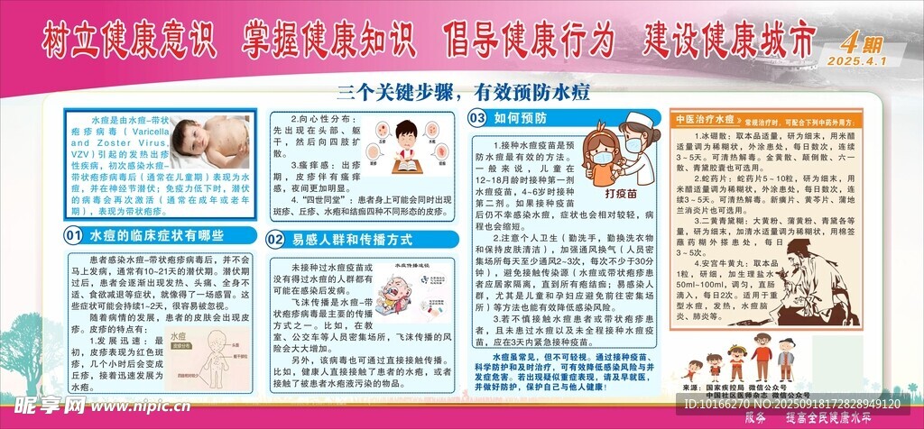 三个关键步骤 有效预防水痘