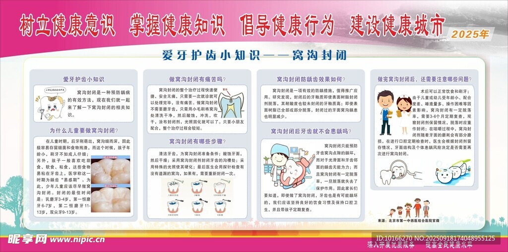 爱牙护齿小知识  窝沟封闭
