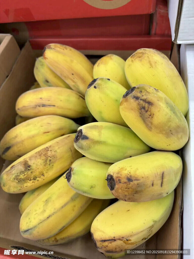 盒装黄皮带斑香蕉