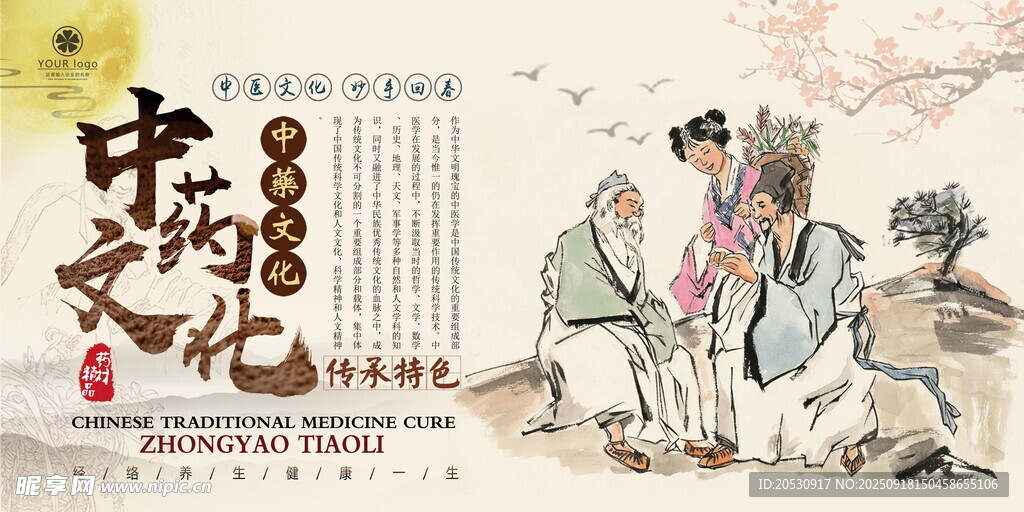 中药文化中医文化宣传海报