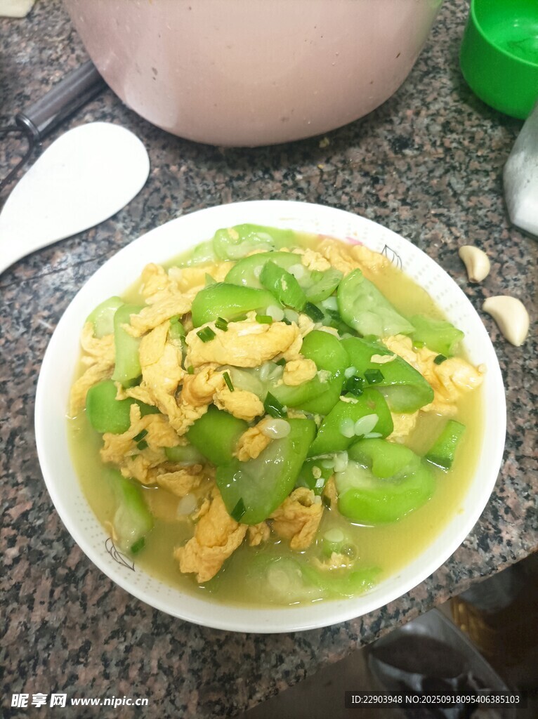 丝瓜炒蛋