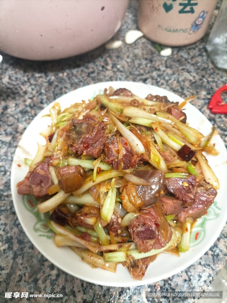荞头炒腊板鸭