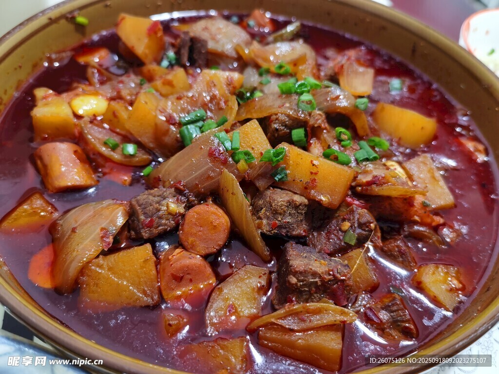 美味红烧牛肉炖菜
