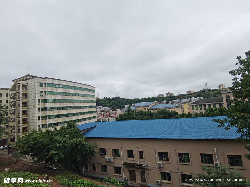 城市中的建筑与自然景观