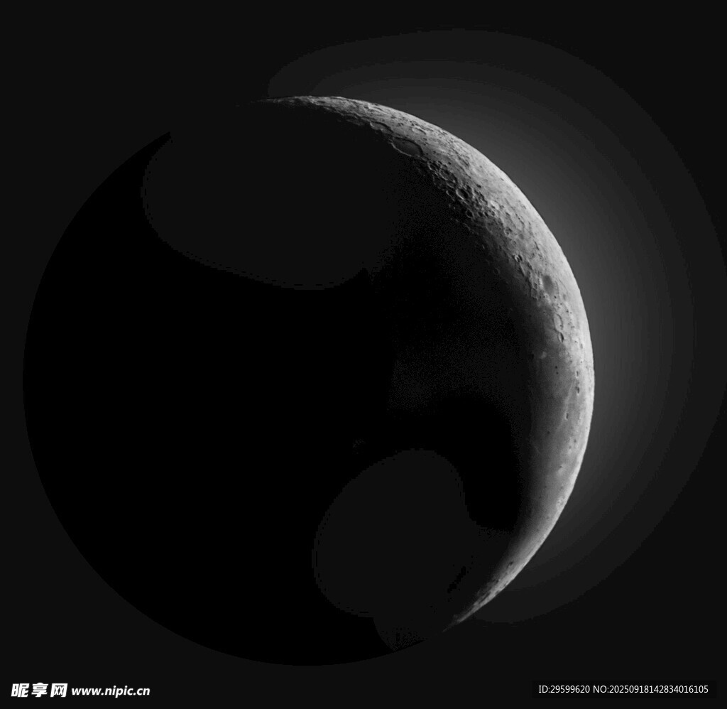 神秘星球的黑白光影瞬间