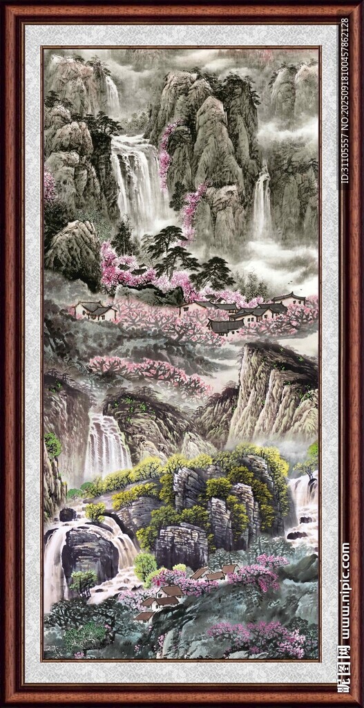 山水国画风景图