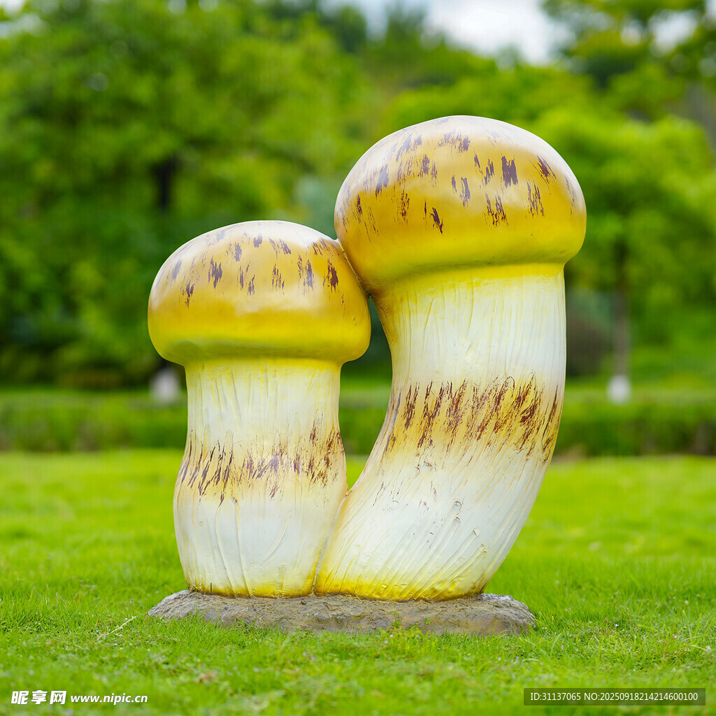 仿真野生菌蘑菇雕塑云南菌子摆件