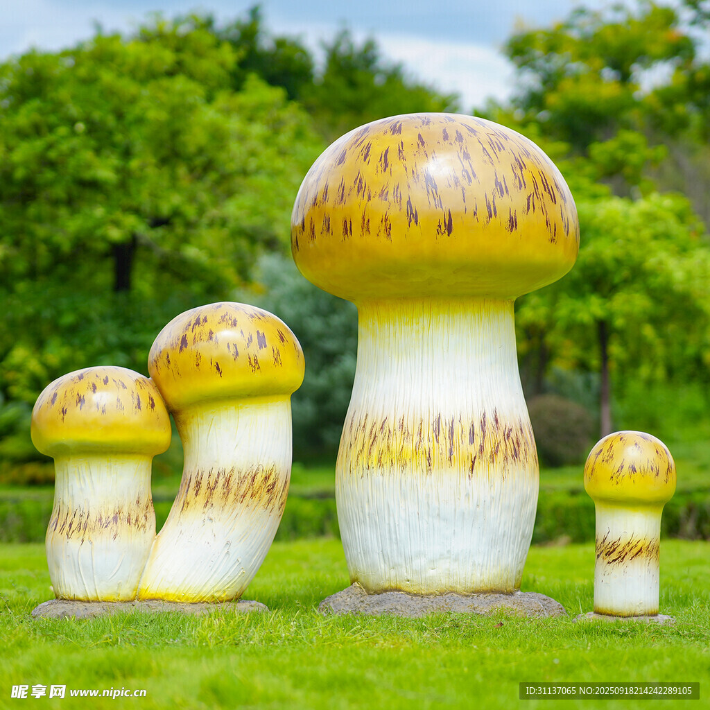 仿真野生菌蘑菇雕塑云南菌子摆件