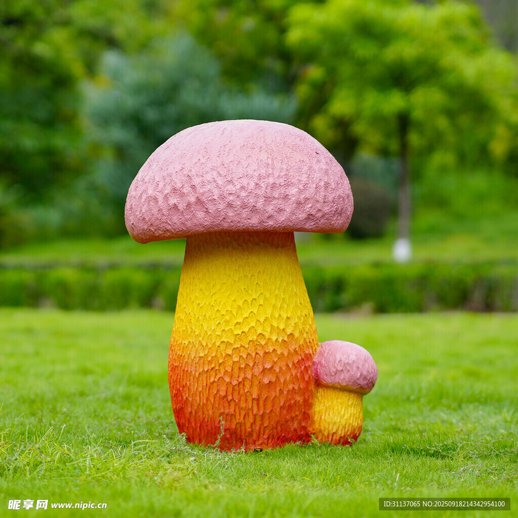 仿真野生菌蘑菇雕塑云南菌子摆件