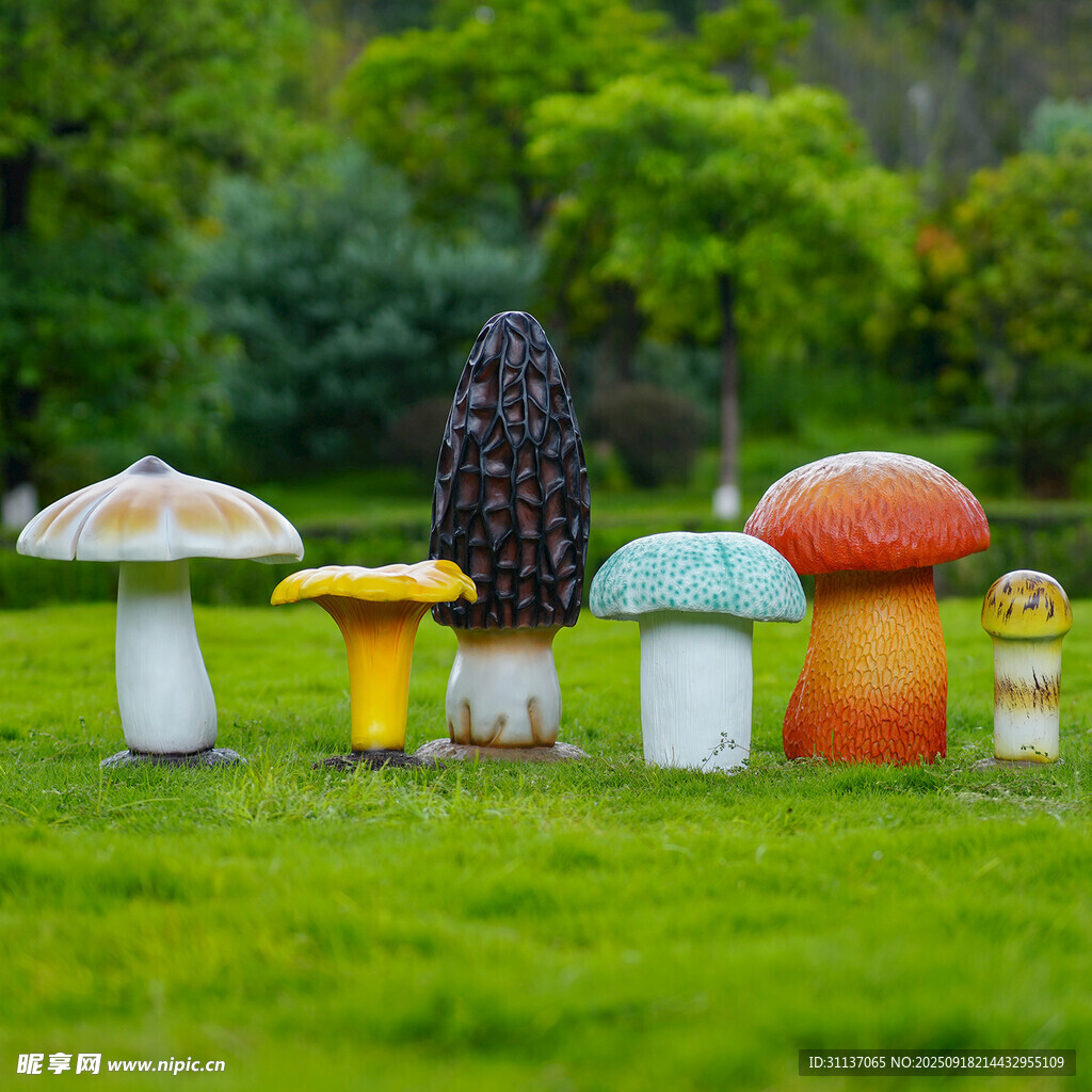 仿真野生菌蘑菇雕塑云南菌子摆件