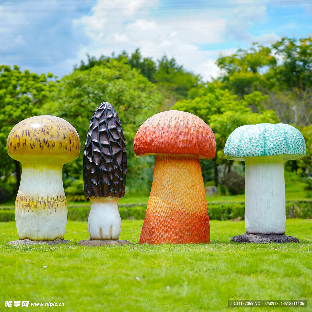 仿真野生菌蘑菇雕塑云南菌子摆件