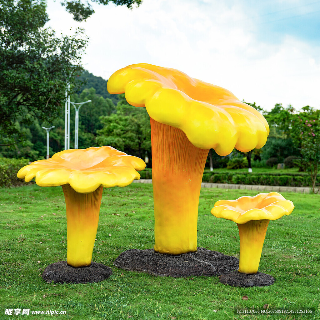 仿真野生菌蘑菇雕塑云南菌子摆件