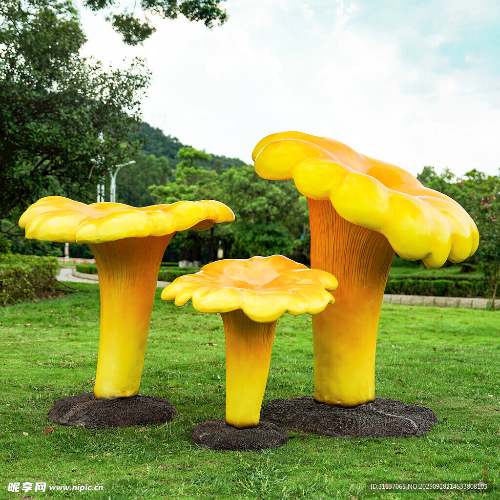仿真野生菌蘑菇雕塑云南菌子摆件