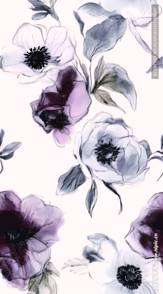 手绘花