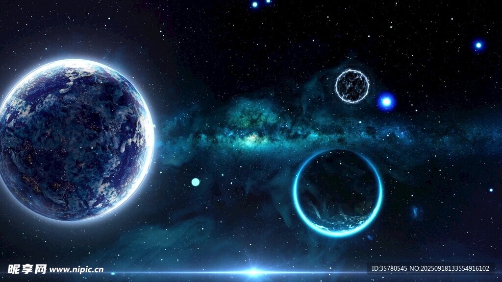 梦幻宇宙中的星球景观
