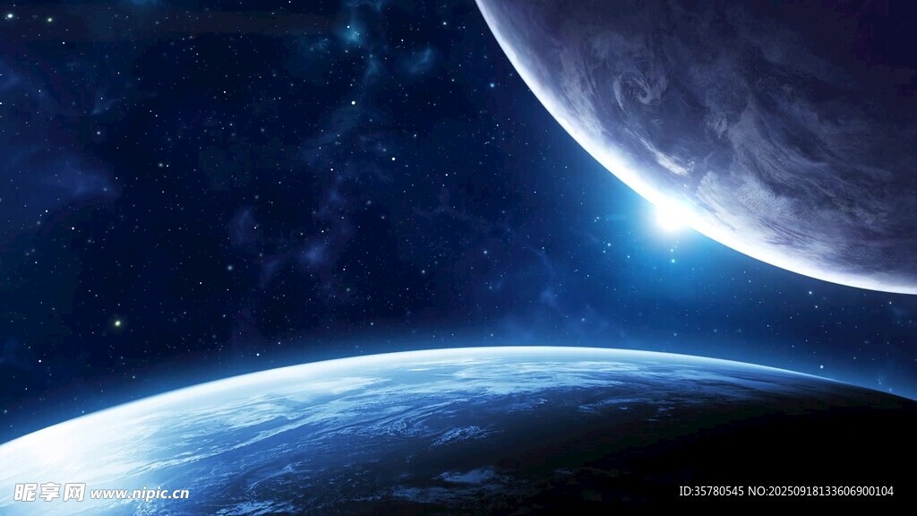 浩瀚宇宙中的星球景观