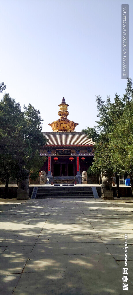 古雅寺庙建筑景观