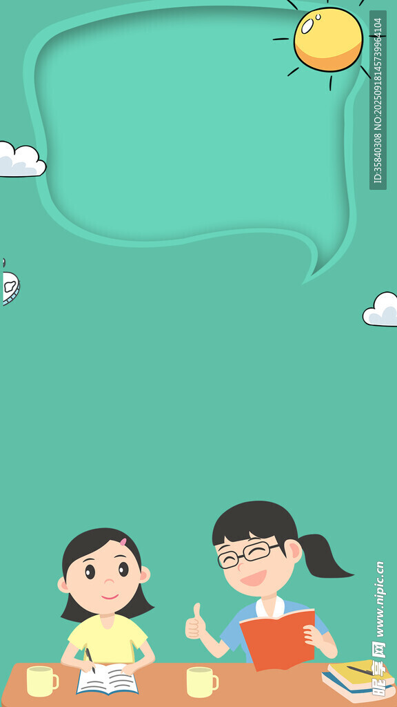 儿童快乐绘画场景