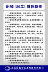 厨师 厨工岗位职责说明