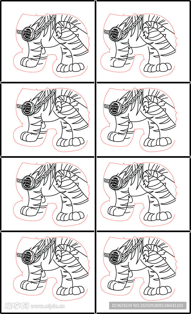 卡通角色互动动作序列图