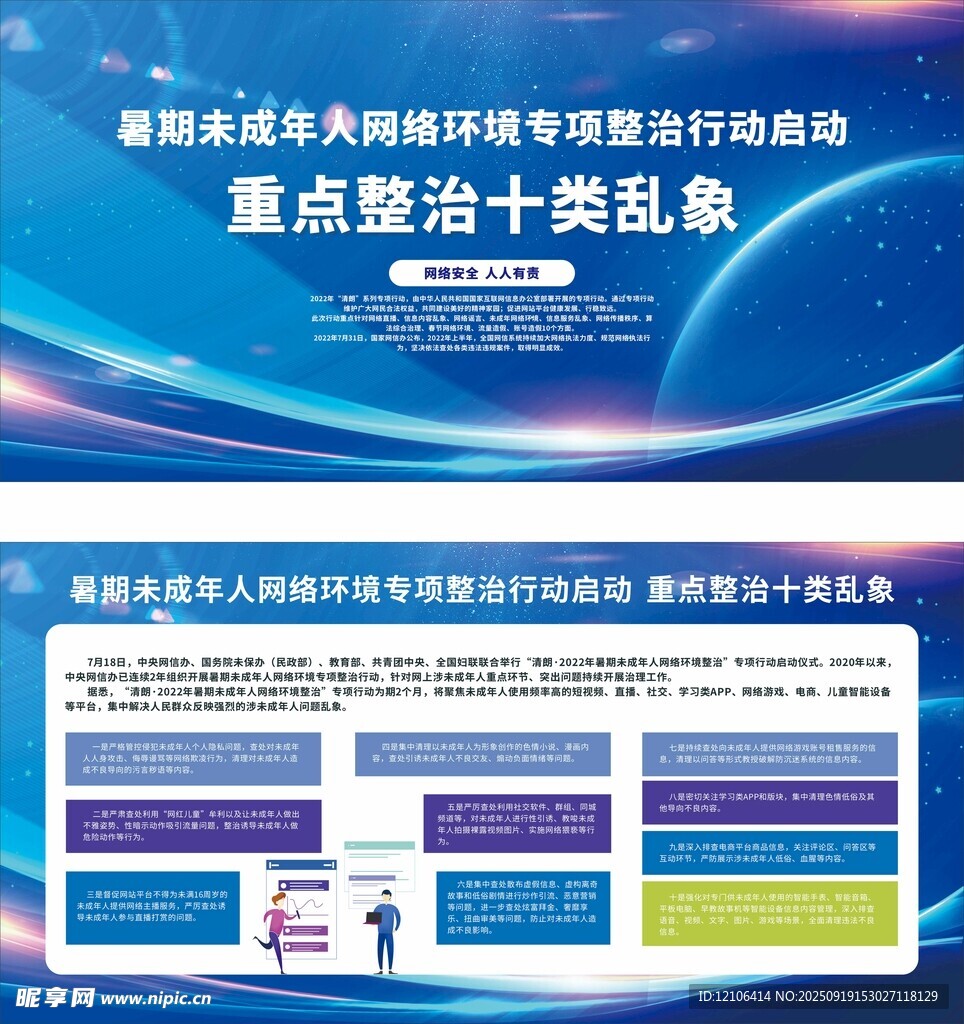 重点整治十类乱像宣传海报