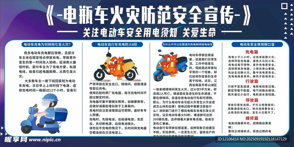 电动车火灾防范安全宣传