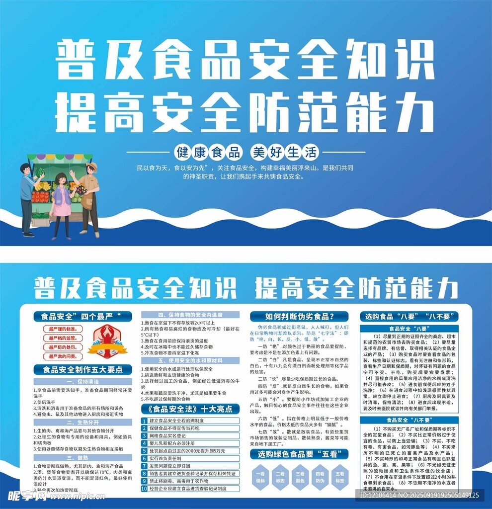 普及食品安全知识宣传海报