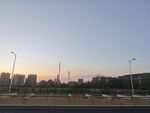 城市黄昏道路景象