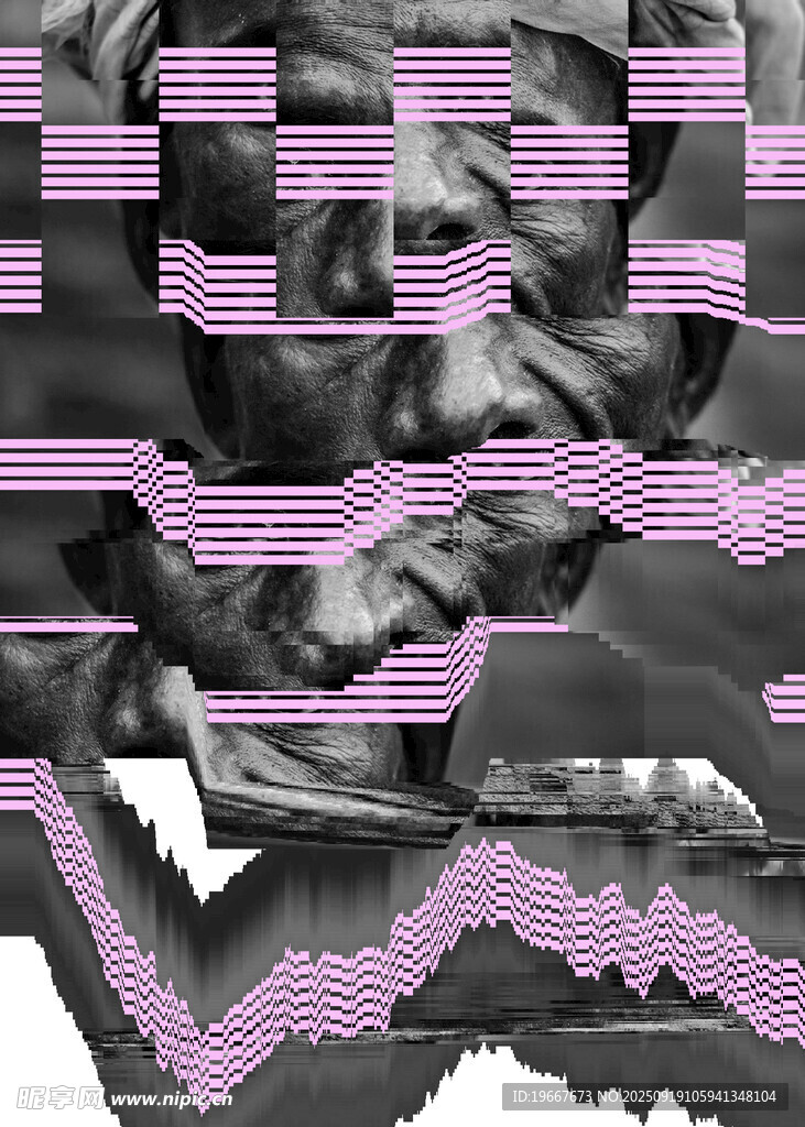抽象海报样机