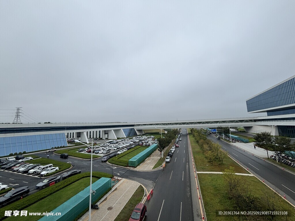 城市道路景观俯瞰图