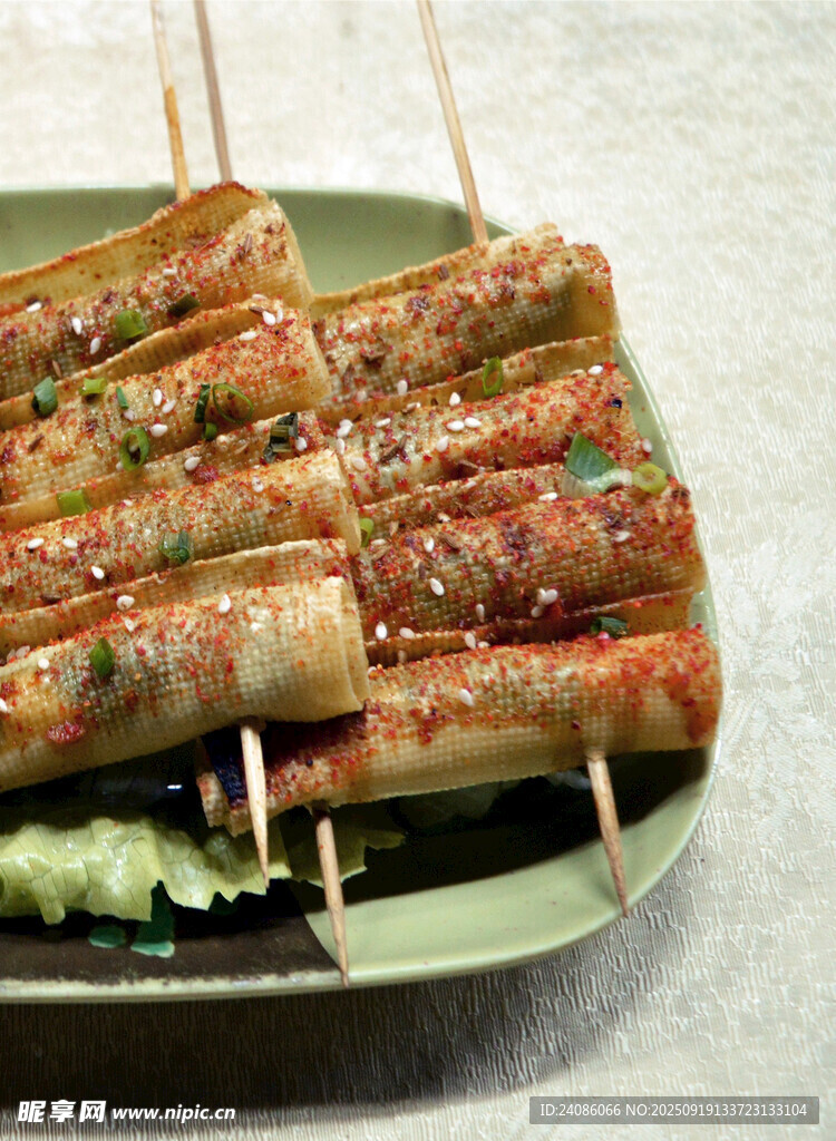 烤薄豆腐