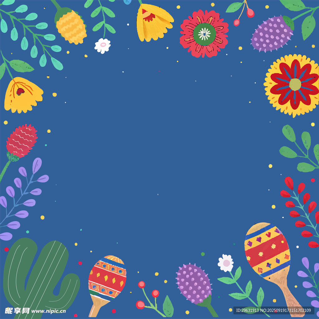 花卉边框