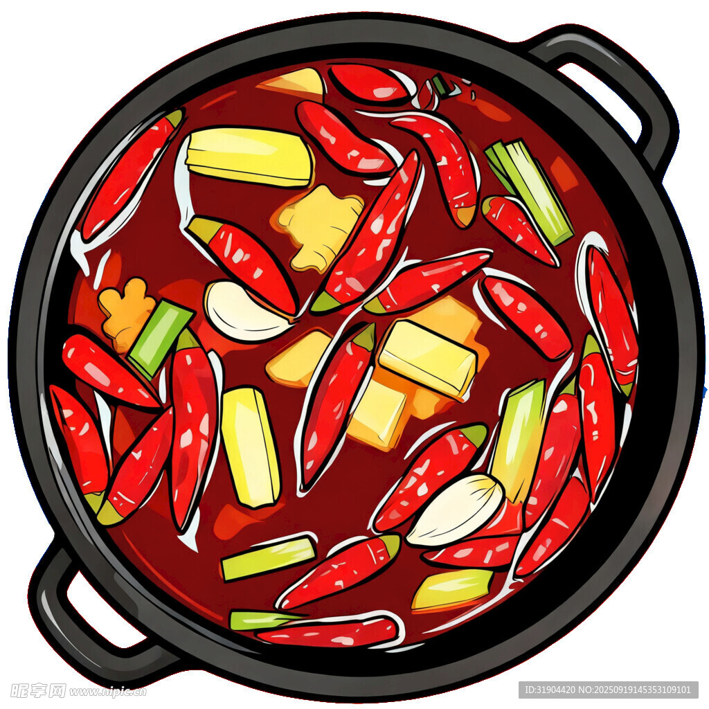 麻辣鲜香的美味火锅食材