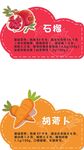 石榴胡萝卜标签设计图