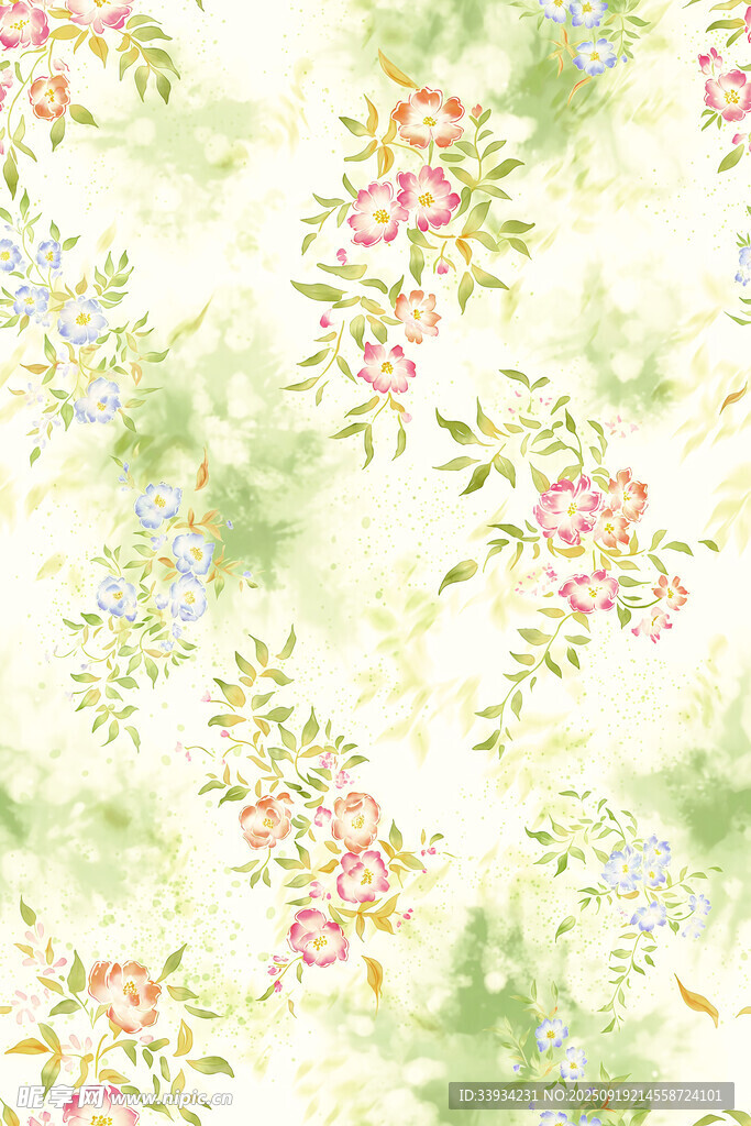 扎染花