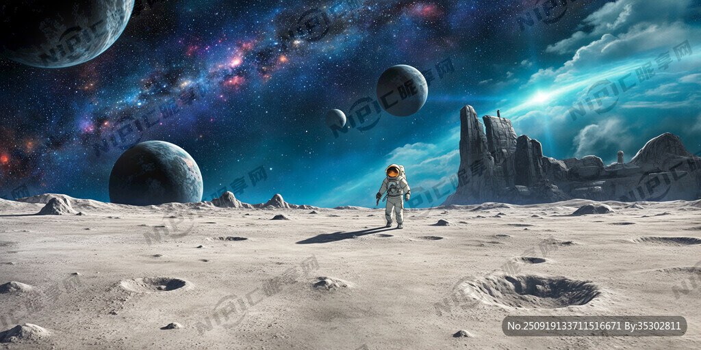 科幻感觉 有外太空 宇航员