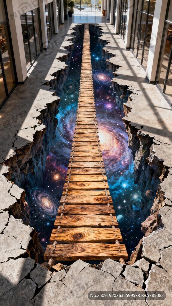 生成一张3D地贴立体效果图