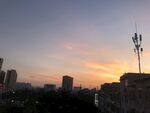 城市黄昏美景