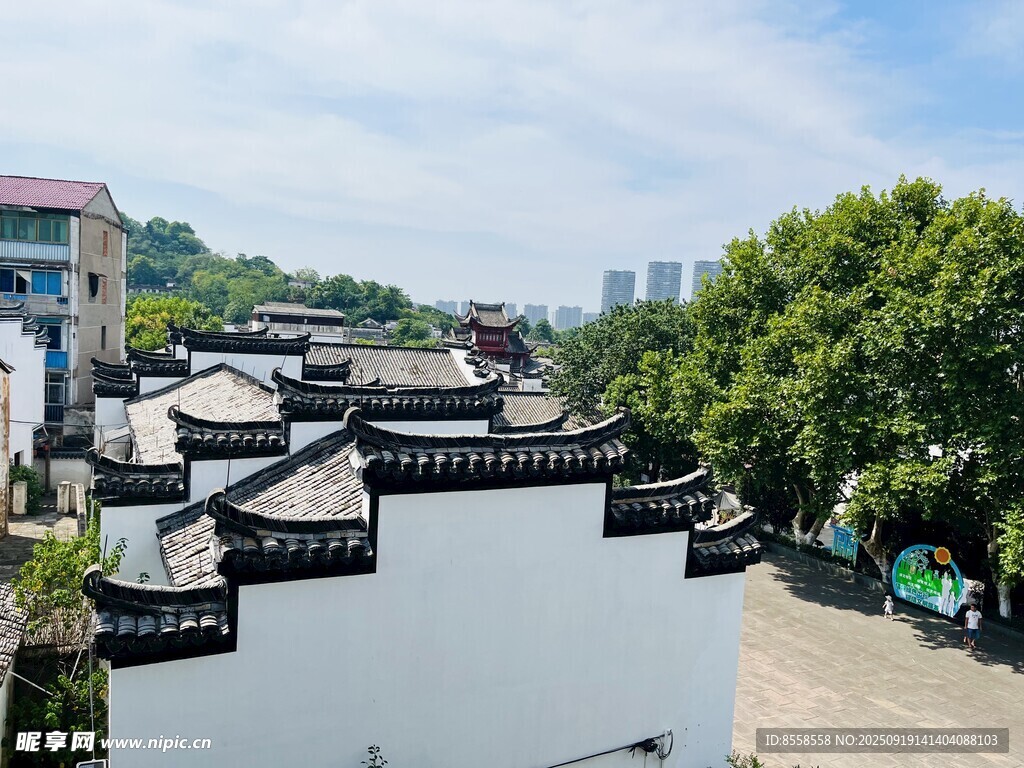 中式屋顶景观
