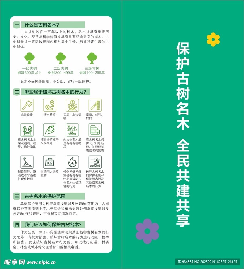保护树木宣传页