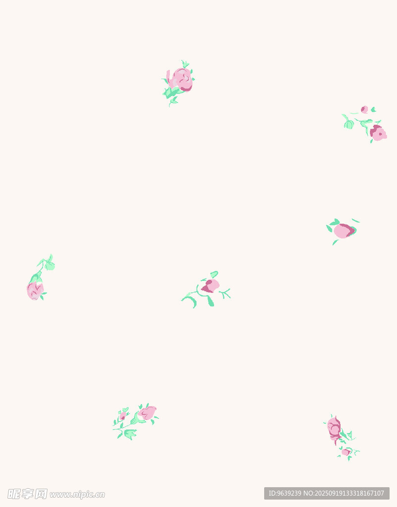 简约花卉图案背景