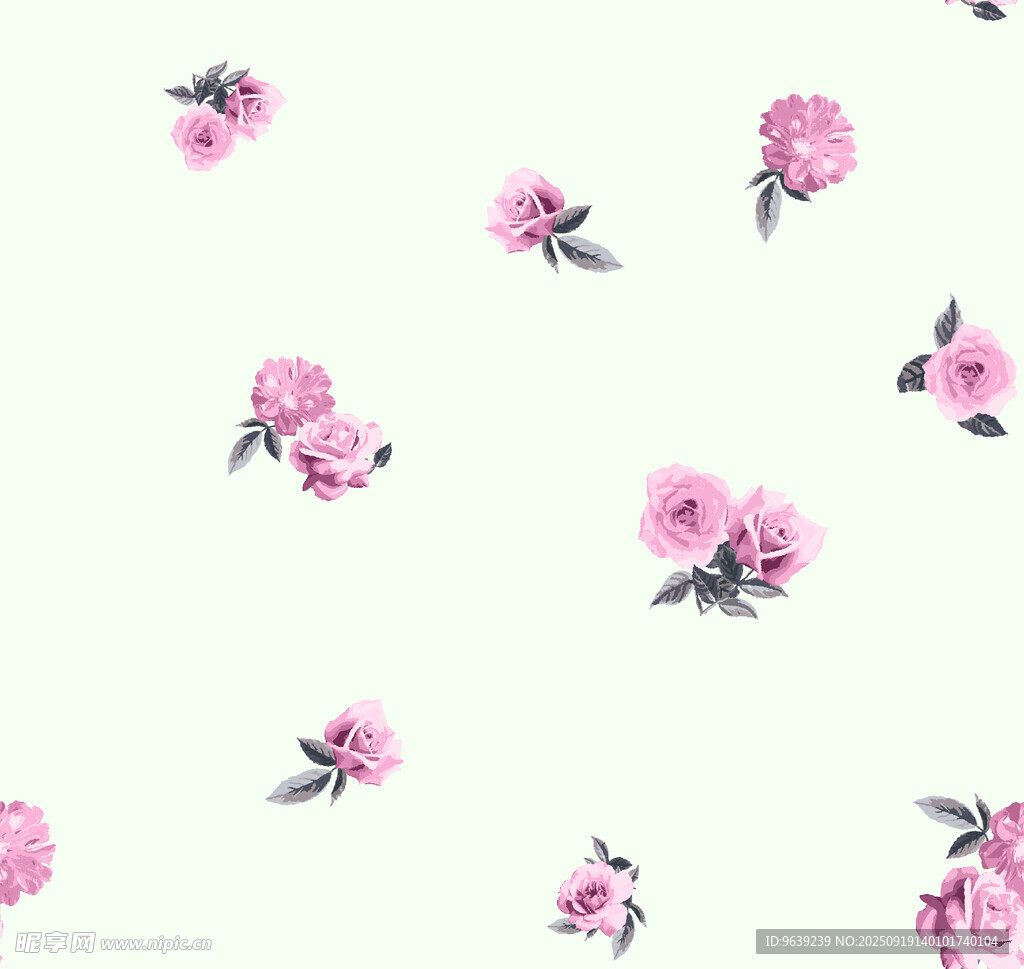 粉色花卉图案背景纹理