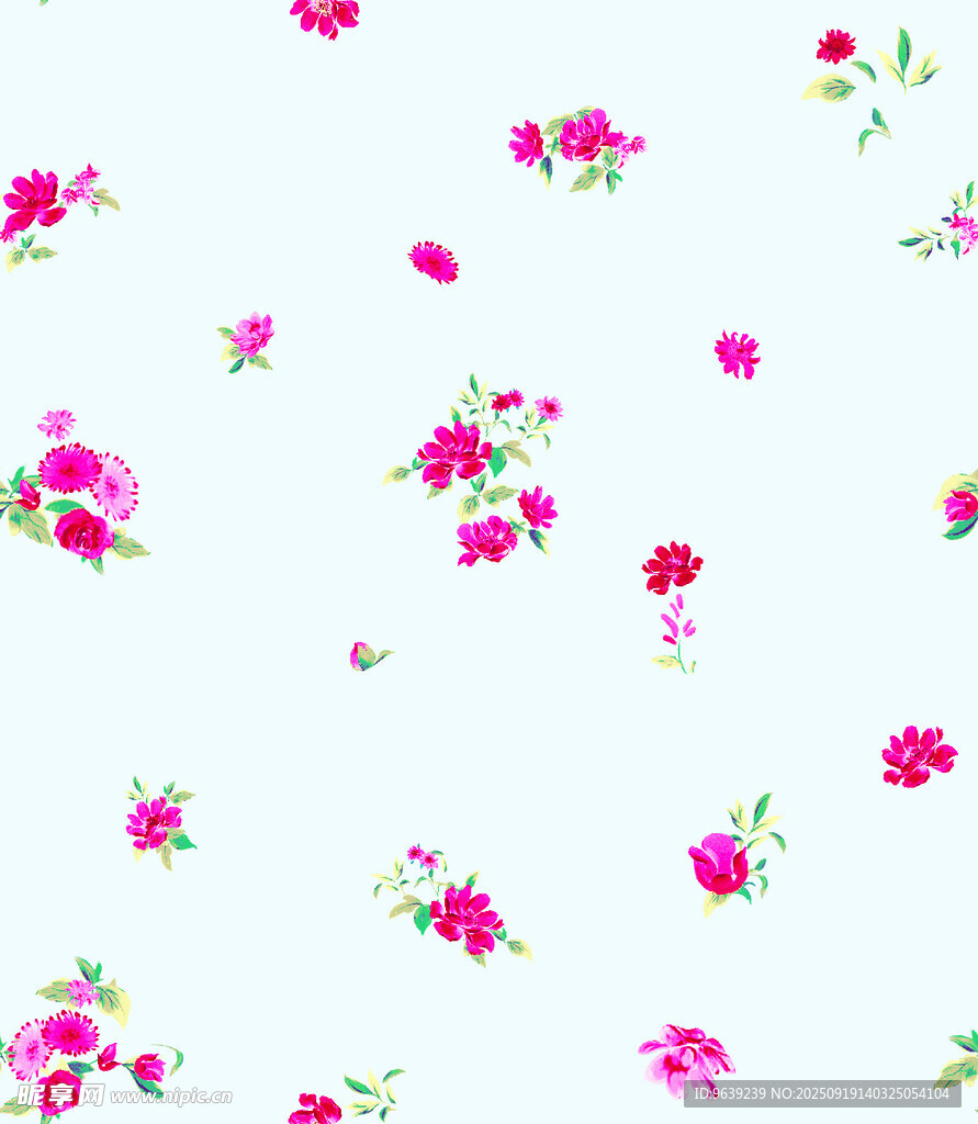 粉色花卉图案背景