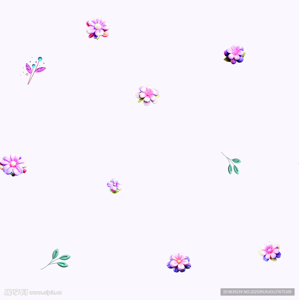 粉色花朵图案背景