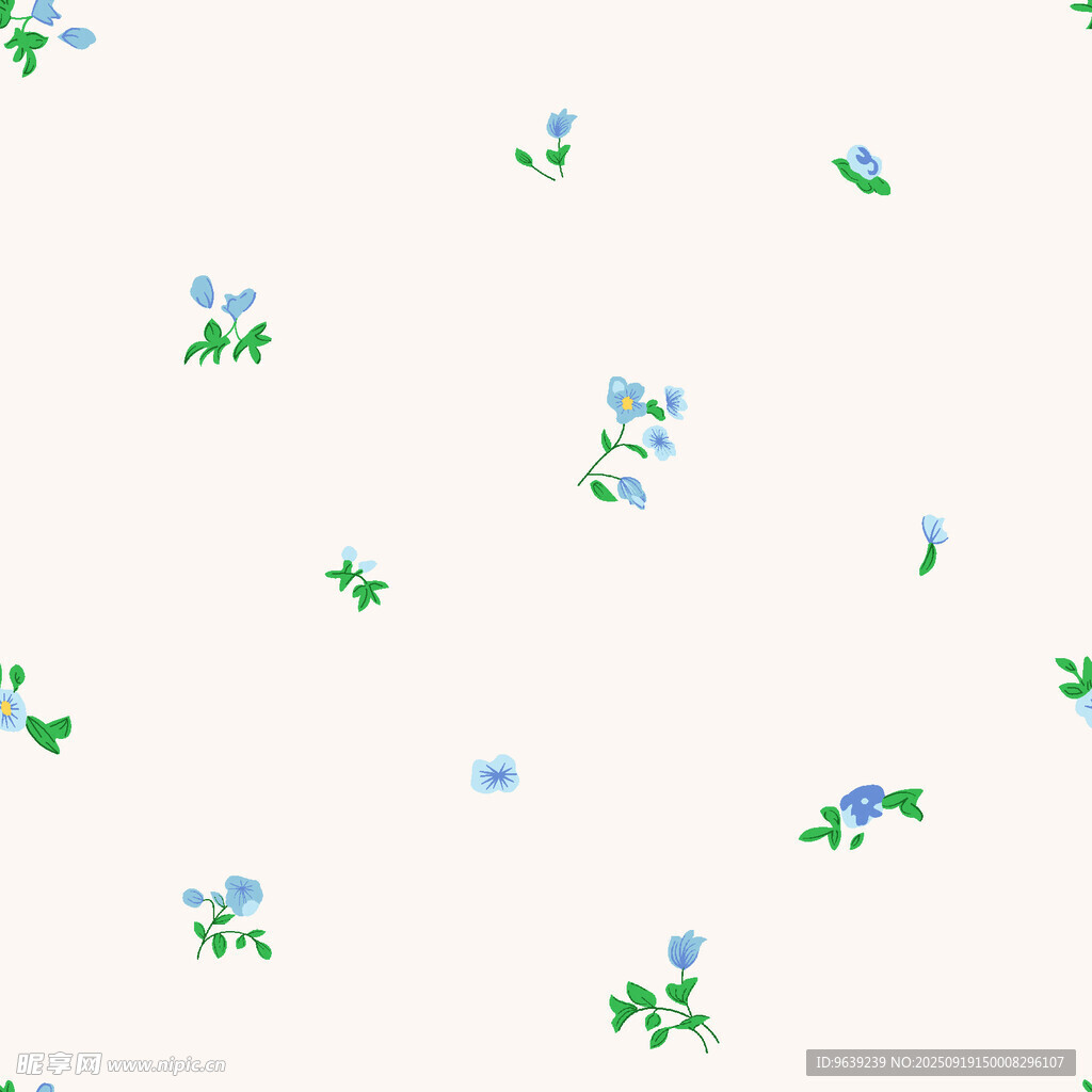 清新碎花图案背景