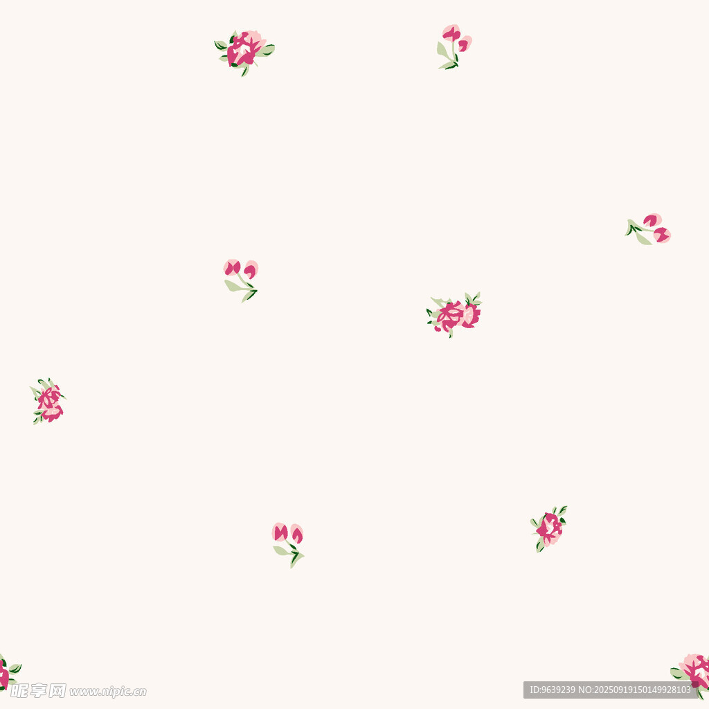 粉色小花简约图案背景