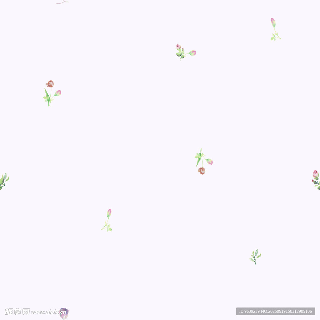 简约清新植物点缀背景图